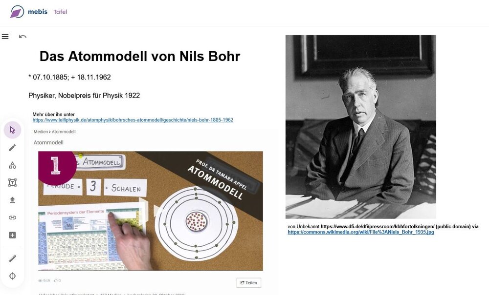 Beispiel Abbildung mebis Tafel